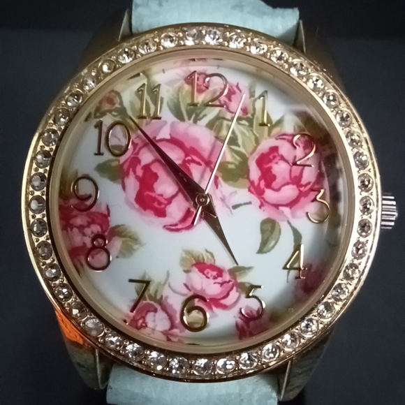 Jessica Carlyle Rose Floral Face Watch - New without Tags - Picture 10 of 10